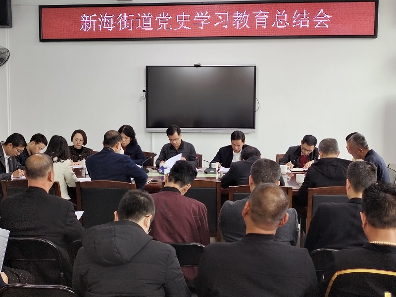 新海街道召开党史学习教育总结会议
