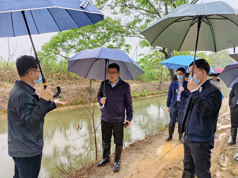 龙湖区纪委主要领导同志带队到新海街道开展调研活动